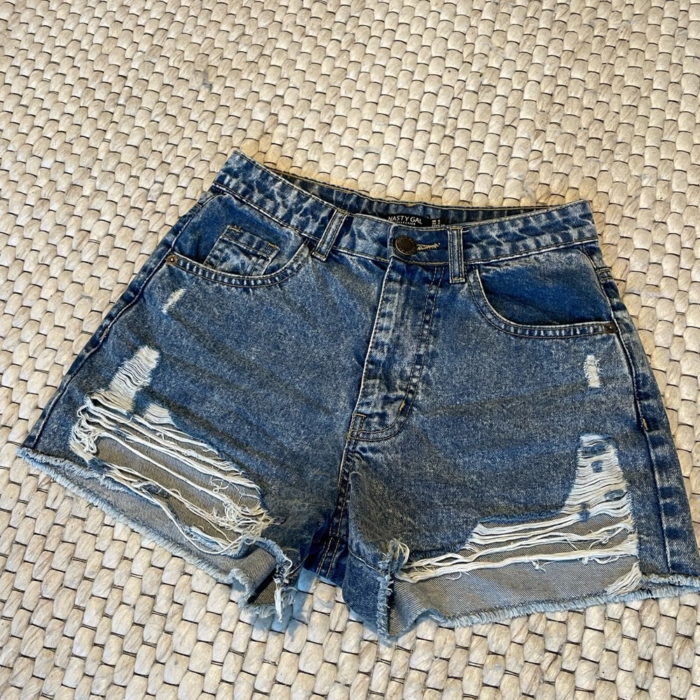 High-Wasted Jean Shorts